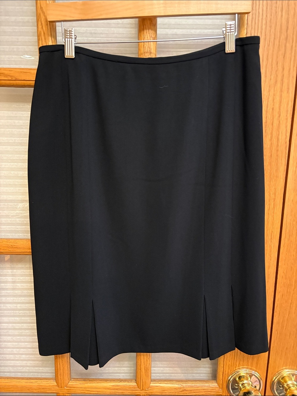 EUC Jones New York Black Pencil Skirt with bottom pleats